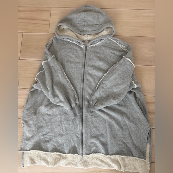 Free People Very Oversized Zip Up Hoodie - Picture 2 of 4